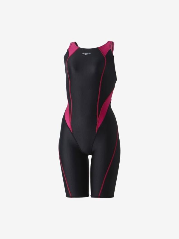 スピード speedo フレックスシグマカイミニオープンバックニースキン（レディース） レディース競泳水着 SCW12404F-WY(ワイルドチェリー) 【WA承認モデル】返品交換不可