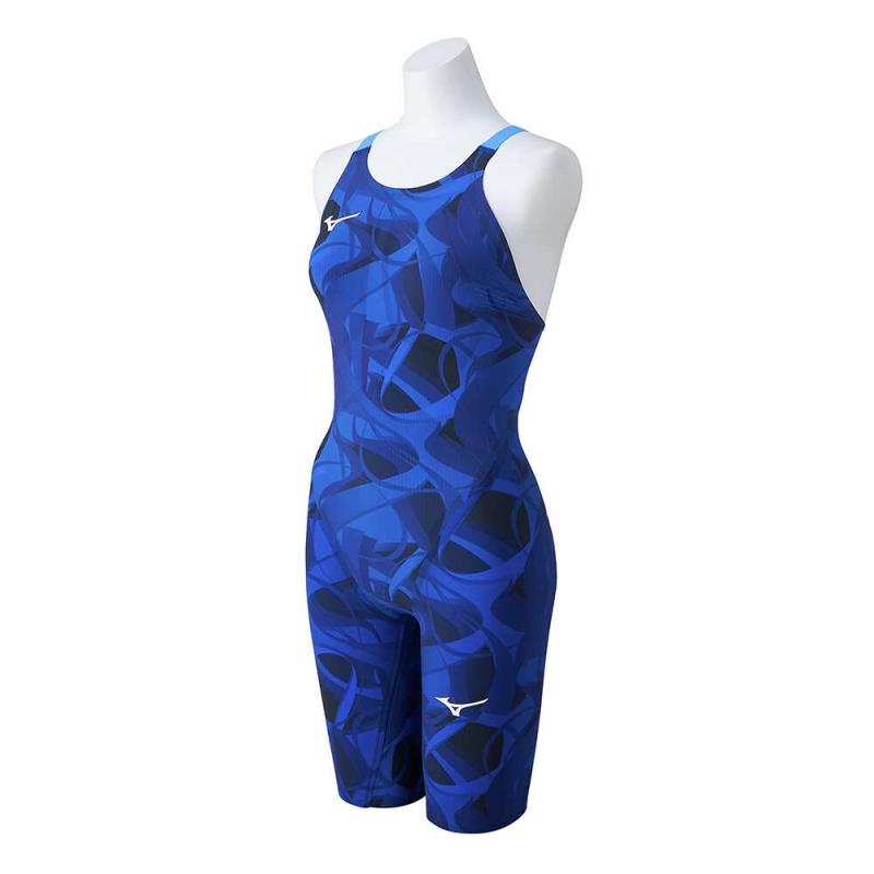 MIZUNO ミズノ 競泳用GX・SONIC 6 NV 二分の一背広[ウィメンズ] レディース競泳水泳着 N2MGB701-22(青色) ２０２４年秋冬青写真！！返品取り替えっこ不可