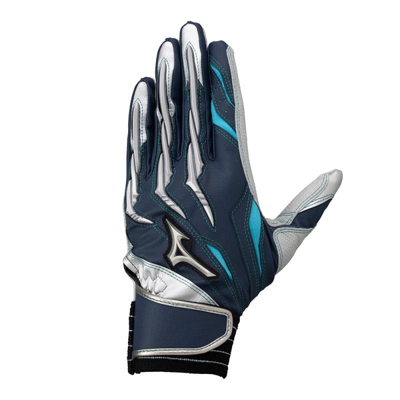 【メール便対応】MIZUNO ミズノ 【ミズノプロ】シリコンパワーアーク A51【両手用】[ユニセックス] バッティンググラブ 1EJEA510-14(ネイビー×シルバー)