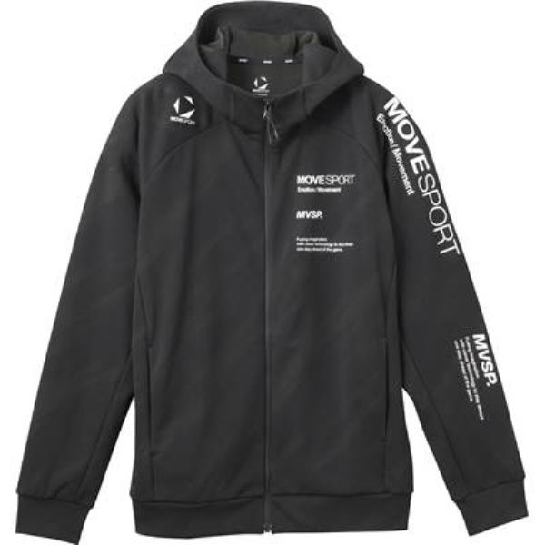 DESCENTE デサント SUNSCREEN 総柄グラフィック ジャージフーディー トレーニングジャケット ST5SJG10M-BK00(ブラック)