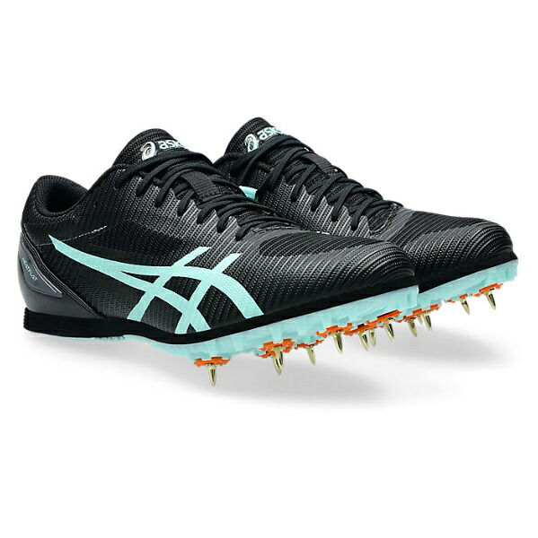 asics アシックス HEATFLAT 12 ヒートフラット12 陸上スパイク 土トラック　オールウェザートラック兼用【推奨種目：100m～1500m/ハードル/跳躍種目 幅跳 三段跳 高跳】 1093A195-002(Black/Illuminate Mint)