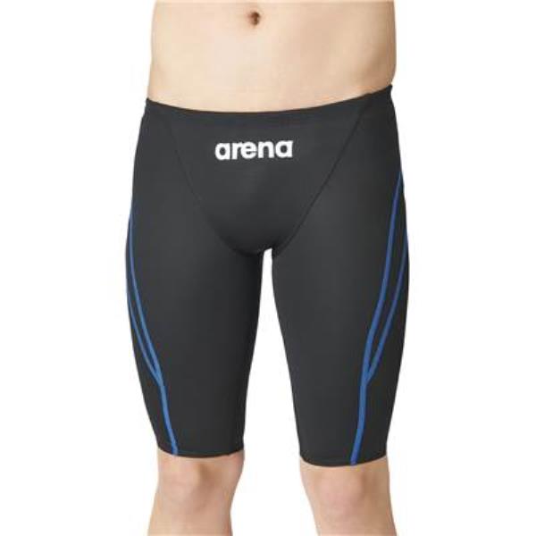 【メール便対応】アリーナ arena 【WA承認】アクアアドバンスド ジュニアハーフスパッツ ボーイズ競泳水着 ARN1022MJ-BKBU(ブラック/ブルー) 返品・交換不可