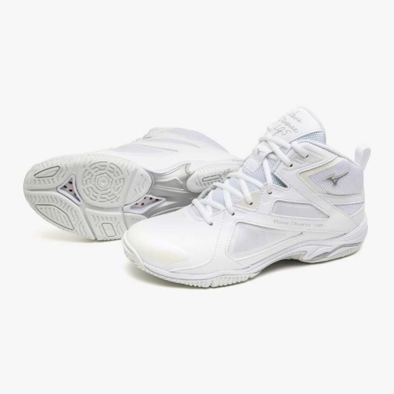 MIZUNO ミズノ ウエーブダイバース LG 5(フィットネス) レディースフィットネスシューズ 31GF257101(ホワイト×シルバー)