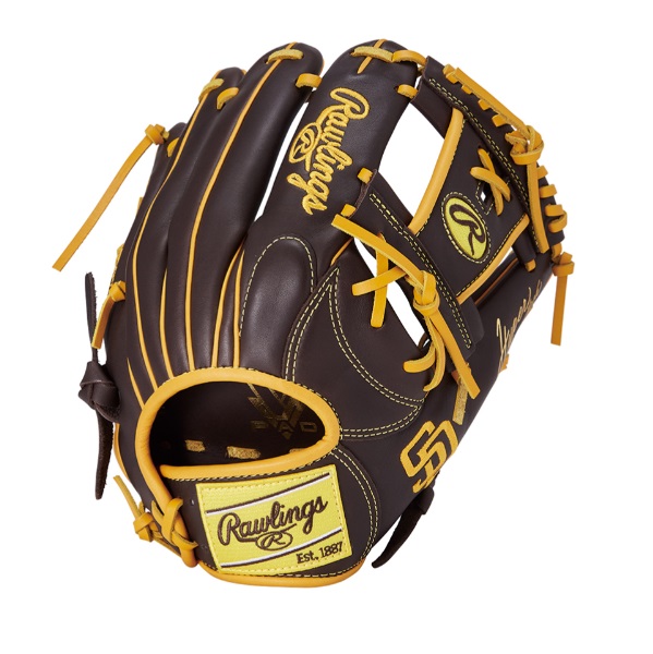 ローリングス 軟式 HYPER TECH MLB TEAM [内野手用] サイズ 11.25 軟式グラブ GR5HTMN62-SPD(パドレス)｜スポーツファーム　店