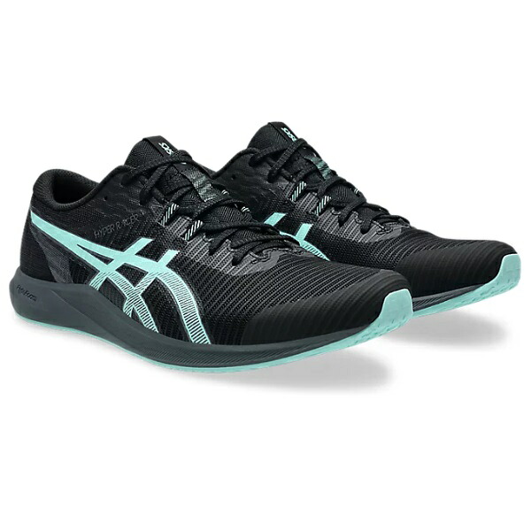 asics アシックス HYPER RACER ランニングシューズ・レーシングシューズ・陸上シューズ 1093A233-002(Black/Illuminate Mint) ！800ｍ～トラック使用ＯＫ