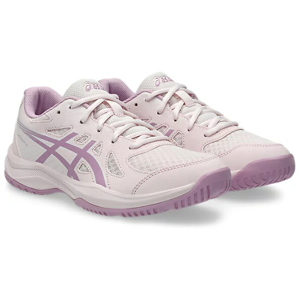 asics アシックス UPCOURT 6 GS（キッズ） ジュニアバレーボールシューズ 1074A045-701(Pale Pink/Light Ube)