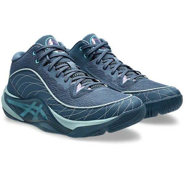 asics アシックス UNPRE ARS 3 籠球シューズ 1063A104-400(Vintage Indigo/Energy Aqua) バスケットボール-メンズシューズ