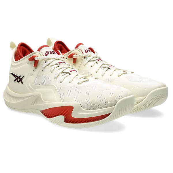 asics アシックス NOVA SURGE LOW 2 バスケットボールシューズ 1061A051-750(Ivory/Chili Flake)