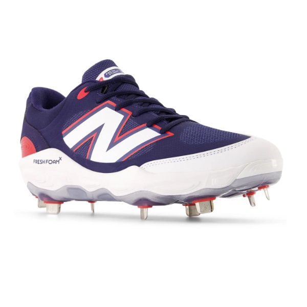 New Balance ニューバランス 3000v7 Metal(3000v7 メタル) 野球金具スパイク L3000RB72E(ネイビー/レッド)25｜スポーツファーム　店
