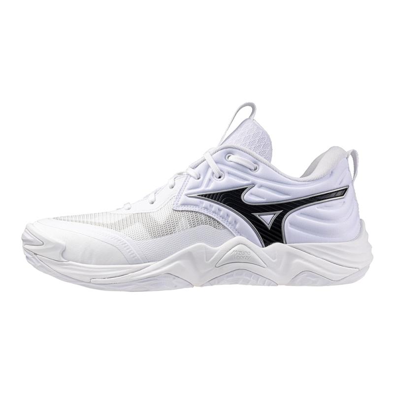 MIZUNO ミズノ ウエーブモーメンタム エリート WIDE 排球シューズ V1GA251351(白いこと×黒いこと) ２０２５年秋冬ひな形！！