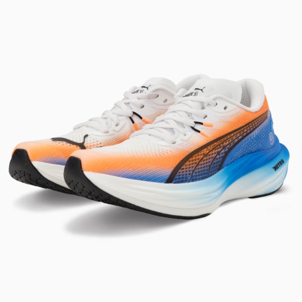 PUMA プーマ ディヴィエイト ニトロ 3 EKIDEN ランニングシューズ 313422-01(PUMA White/Heat Fire/PUMA Black) EKIDEN PACK