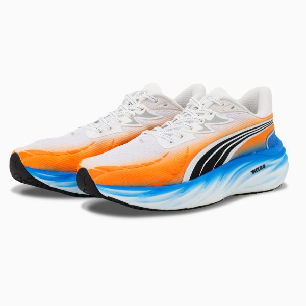 PUMA プーマ ヴェロシティ ニトロ 4 EKIDEN ランニングシューズ 313424-01(PUMA White/Heat Fire/Ultra Blue) EKIDEN PACK｜スポーツファーム　店 10,419円