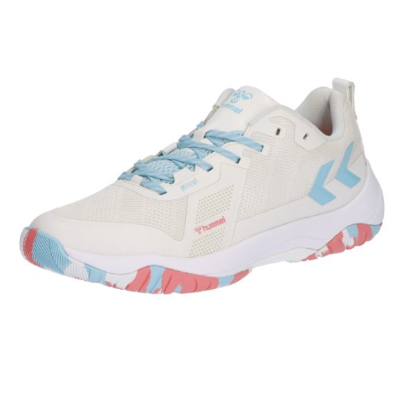hummel ヒュンメル KOMET POWER 3.0 ハンドボールシューズ 屋内用　インドア用　HAS8043-1062(ホワイト×ターコイズ) ２０２６年モデル！！