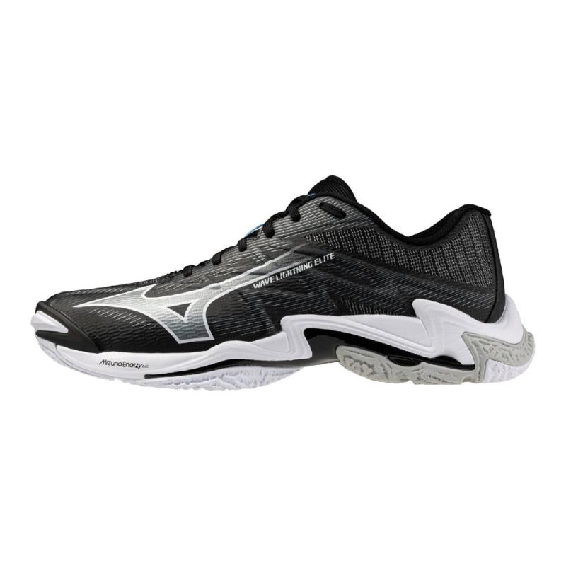 MIZUNO ミズノ ウエーブライトニング エリート WIDE 幅ひろい (排球) 排球シューズ（ユニ一発やる） V1GA260152(黒いこと×白いこと) ２０２６年春夏青写真！！