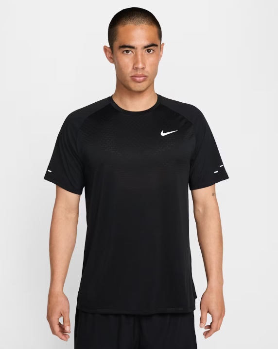【メール便対応】NIKE ナイキ DFADV STRIDE S/S トップ ランニングシャツ HV5204-010(ブラック/(リフレクトシルバー)) 2026年モデル!!