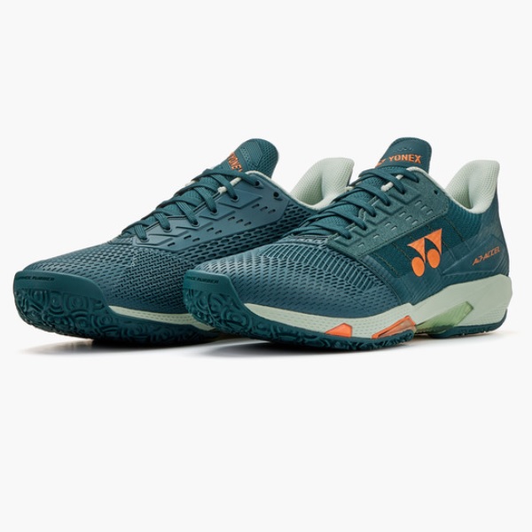 YONEX ヨネックス パワークッションアドアクセルMGC テニスシューズオムニクレーコート用（粘土・砂入り口・入口人工芝用） SHTAAMG-544(ティールグリーン) ２０２６年新色！！