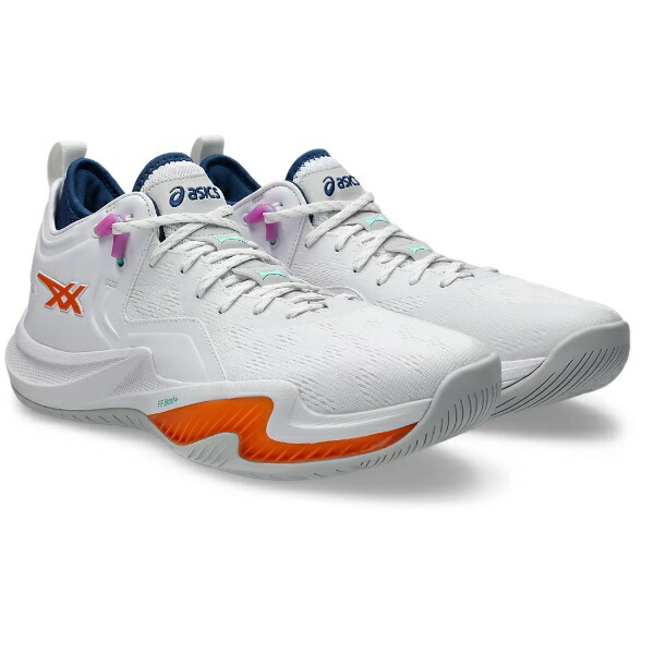 asics アシックス NOVA SURGE LOW 2 ノヴァサージロー2 バスケットボールシューズ 1061A051-101(White/Sun Peach) ２０２６年モデル！！