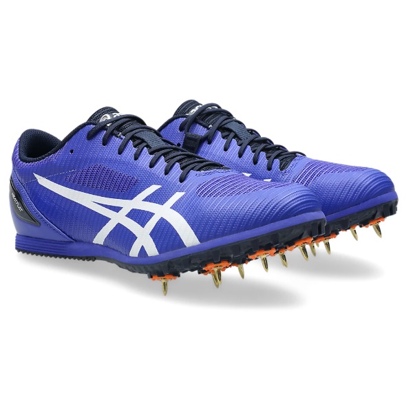 asics アシックス HEATFLAT 12 ヒートフラット12 陸上スパイク   土トラック オールウェザートラック兼用【推奨種目：100m～1500m/ハードル/跳躍種目 幅跳 三段跳 高跳】 1093A195-401(Cobalt Burst/White) ２０２６年モデル！！