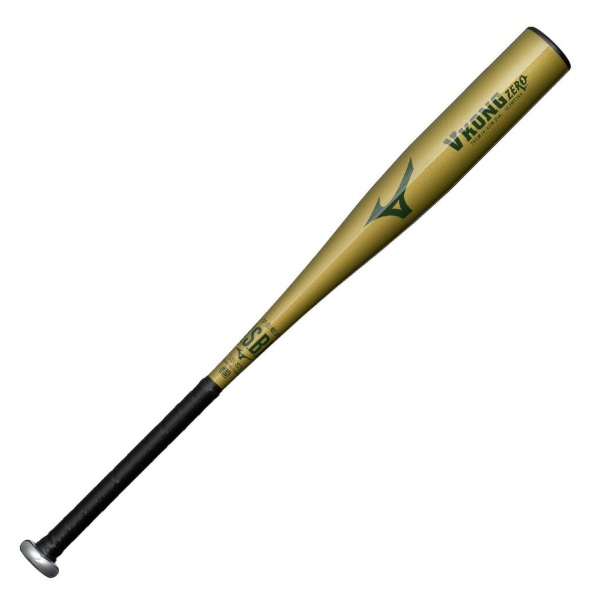 MIZUNO ミズノ 小学生軟式用VコングZERO ミドル(金属製／76cm／平均470g) 少年軟式バット 1CJMY19476-50(ゴールド) ２０２６年春夏モデル！！