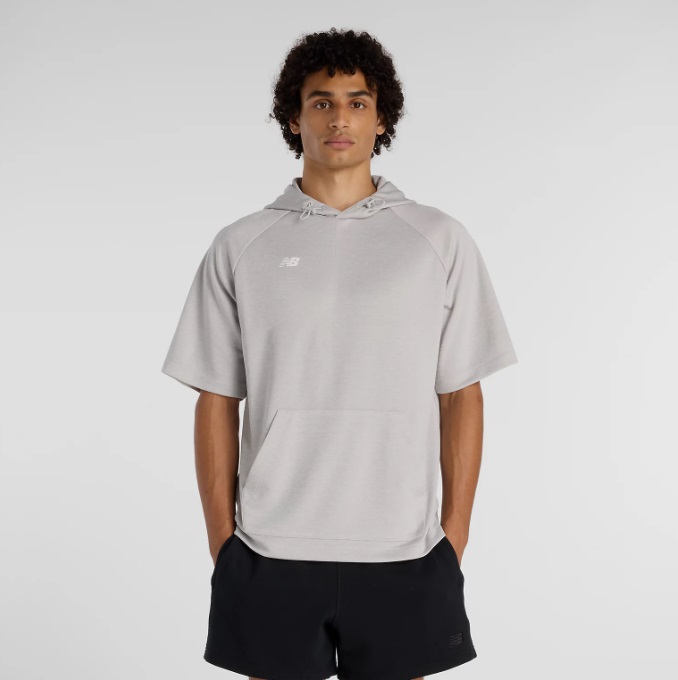 New Balance ニューバランス 半袖フーディ トレーニングシャツ MT61P1PU-AHH(アッシュヘザー) ２０２６年モデル！！