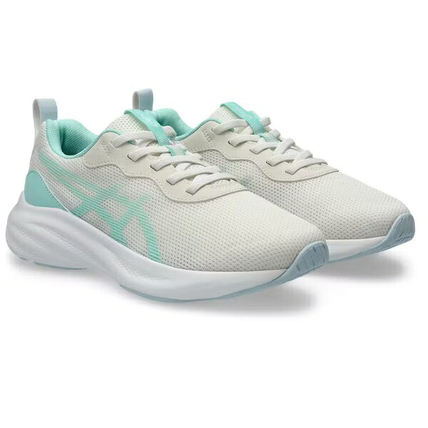 asics アシックス LAZERBEAM MP-S（レーザービーム MP-S） ジュニアシューズ 1154A225-100(オフホワイト×ライトミント) レーザービーム 運動会シューズ かけっこ