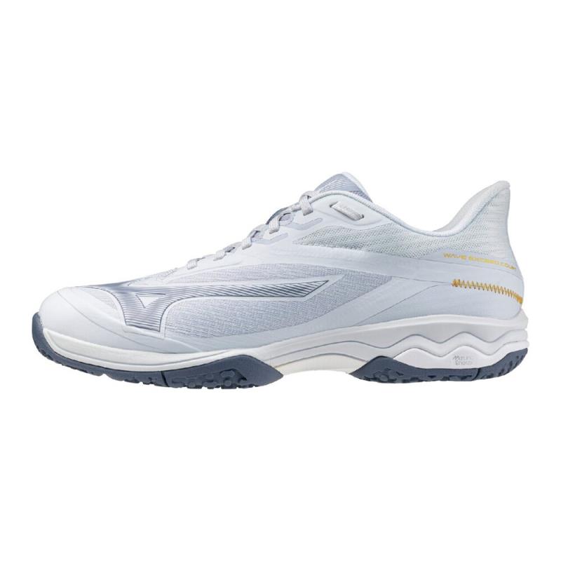 MIZUNO ミズノ 【クレー／砂入り人工芝コート】ウエーブエクシードコートWIDE OC テニスシューズ 61GB251822(アイスグレー×ブルー) ２０２６年春夏モデル！！