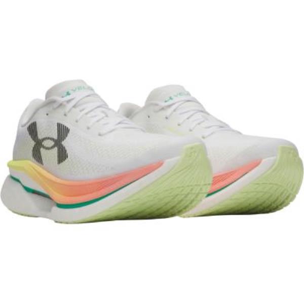アンダーアーマー ベロシティ プロ2 メンズランニングシューズ 6005378-103(White/FadeGreen/Black)|スポーツファーム 店