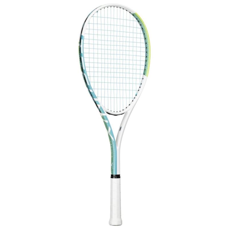 MIZUNO ミズノ テクニクス(ソフトテニス) ソフトテニス櫂（張り上げ） 63JTN677-38(菩提樹×天の原青色) ２０２６年春夏青写真！！