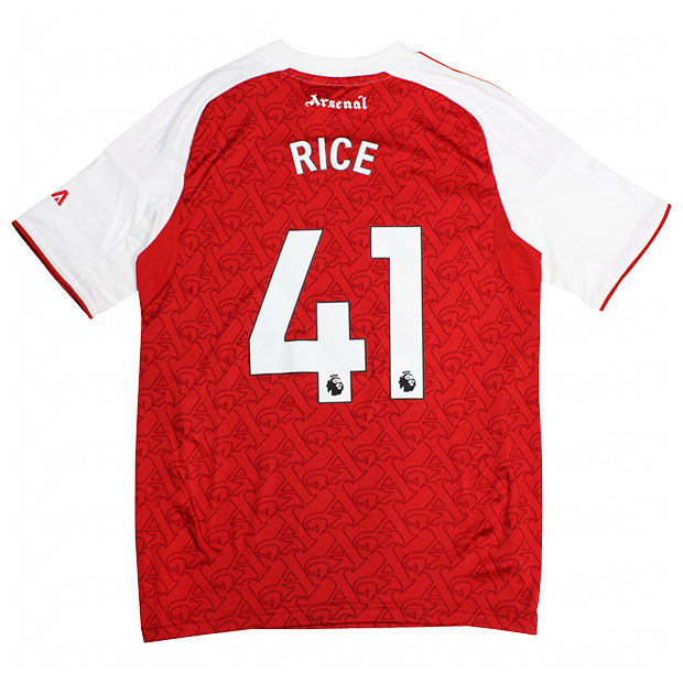 アーセナル ホワイト ユニフォーム アーセナル 24-25 ホーム 半袖 ユニフォーム No.4 ホワイト