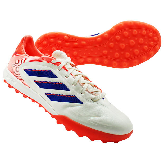 【4/4 20時からポイント5倍】コパ ピュア 3 PRO TF　オフホワイト×ルシッドブルー　【adidas|アディダス】サッカーフットサルトレーニングシューズjr2833