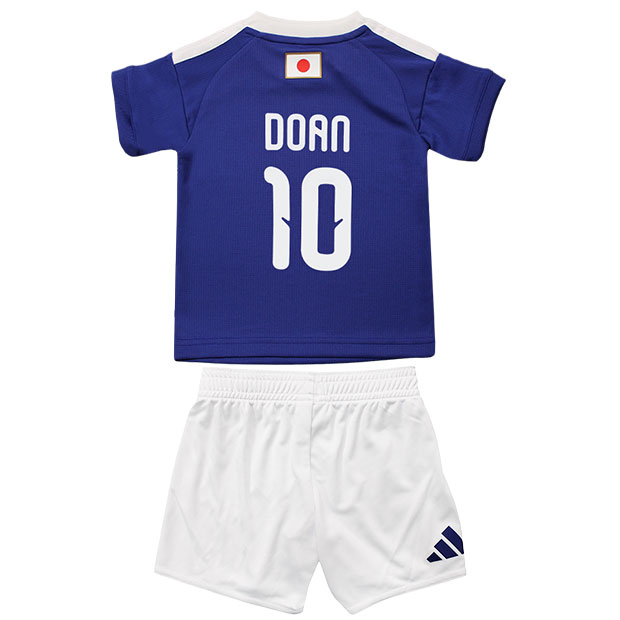 背番号10 堂安律 ベビー アディダス サッカー日本代表 2026 ホーム レプリカ ユニフォーム セット ベビーキット jz9675　【adidas|アディダス】サッカー日本代表レプリカウェアーc1338-10-doan