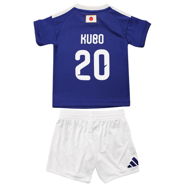背番号20 久保建英 ベビー アディダス サッカー日本代表 2026 ホーム レプリカ ユニフォーム セット ベビーキット jz9675　【adidas|アディダス】サッカー日本代表レプリカウェアーc1338-20-kubo