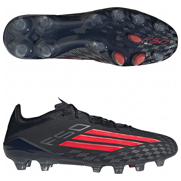 【4/17 9時59分までポイント5倍】F50 ELITE HG/AG ジャパン　コアブラック×ルシッドレッド　【adidas|アディダス】サッカースパイクjq4343