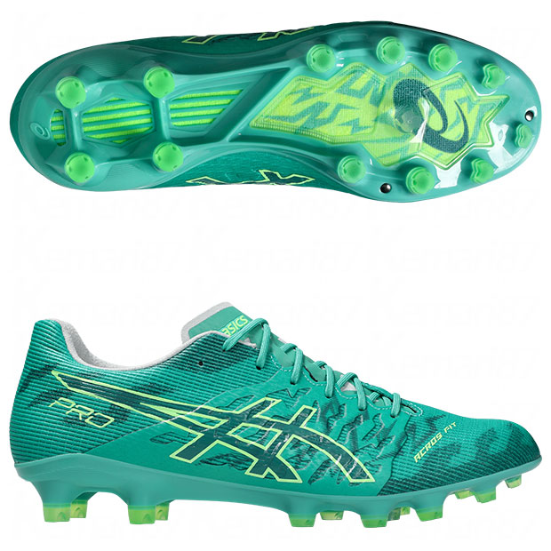 【ポイント10倍】DSライト ACROS PRO 3　オーロラグリーン×ミスティパイン　【asics|アシックス】サッカースパイク1101a071-300
