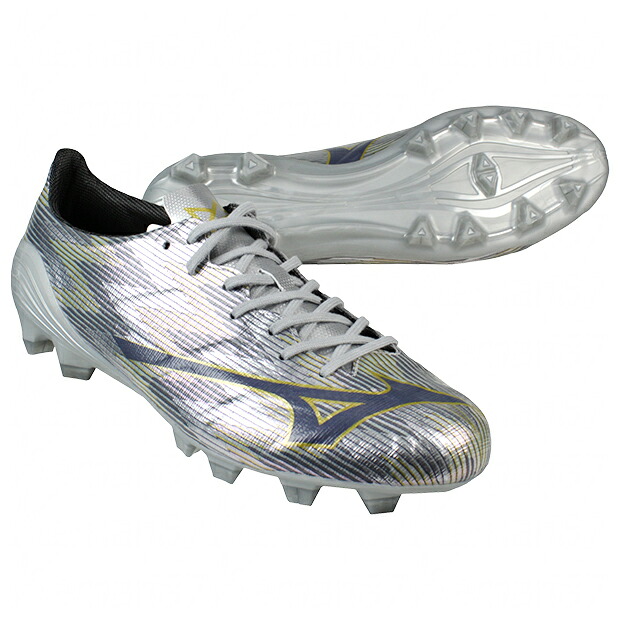 【4/11AM1時59分までポイント5倍】ミズノアルファ 2 PRO　ギャラクシーシルバー×ネイビー　【MIZUNO|ミズノ】サッカースパイクp1ga256404