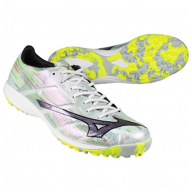 【尖んがり10倍】ミズノアルファ 2 ELITE AS 白いこと×シルバーイリディセント 【MIZUNO|ミズノ】サッカーフットサルトレーニングシューズp1gd256209