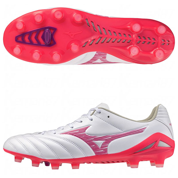 【4/17 9時59分までポイント5倍】モナルシーダ NEO 3 PRO　ホワイト×ピンク　【MIZUNO|ミズノ】サッカースパイクp1ga262264
