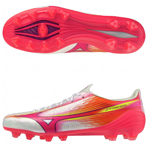 ミズノアルファ 3 ELITE 白いこと×サクラ色 【MIZUNO|ミズノ】蹴球スパイクp1ga266264