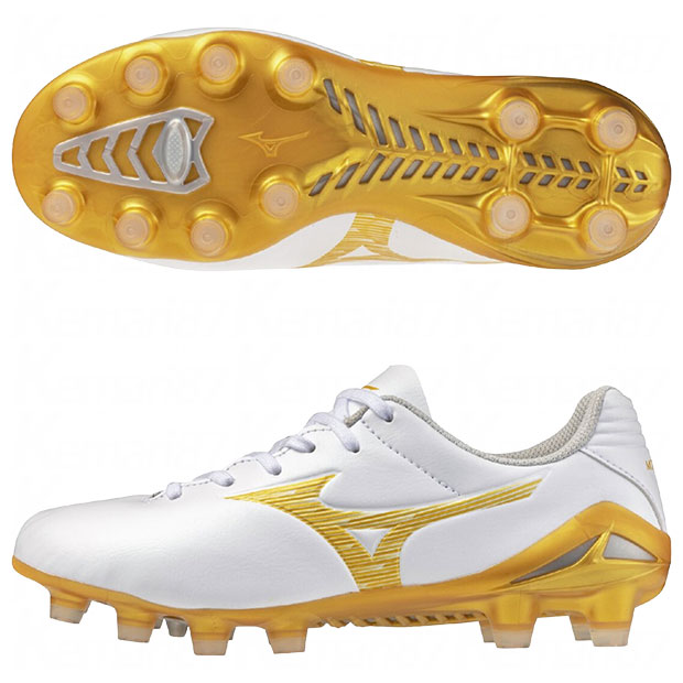 【4/11AM1時59分までポイント5倍】ジュニア モナルシーダ NEO 3 PRO Jr　ホワイト×ゴールド　【MIZUNO|ミズノ】サッカージュニアスパイクp1gb262050 7,066円
