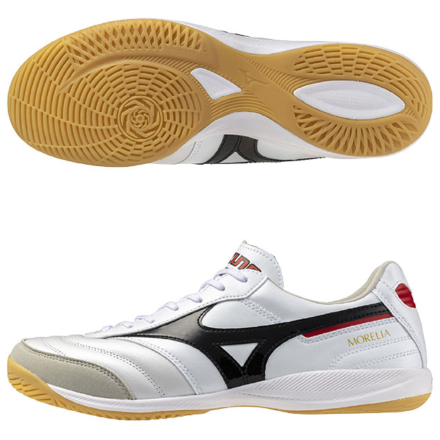 【ポイント10倍】モレリア SALA ELITE IN　スーパーホワイトパール×ブラック　【MIZUNO|ミズノ】フットサルシューズq1ga251209