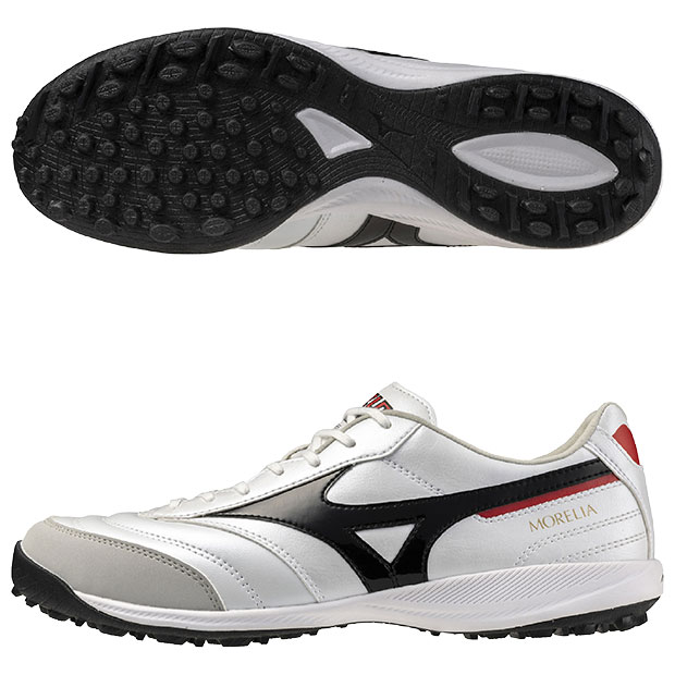 【6/10まで尖んがり10倍】モレリア SALA PRO TF スーパーホワイトパール×黒いこと 【MIZUNO|ミズノ】サッカーフットサルトレーニングシューズq1gb251309