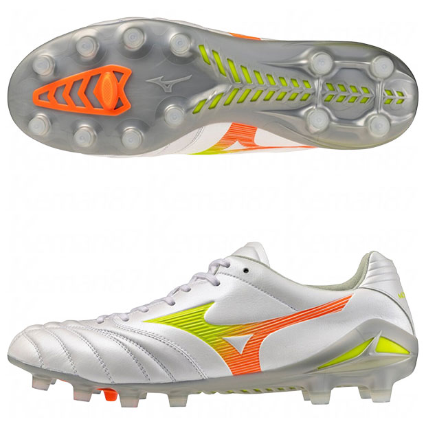 モナルシーダ NEO 3 ELITE スーパーホワイトパール×黄色 【MIZUNO|ミズノ】蹴球スパイクp1ga262054