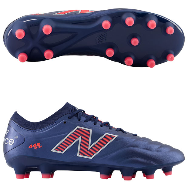 【7/26AM1時59分までポイント10倍】442 V2 ELITE HG D ネイビー×レッド 【NewBalance|ニューバランス】サッカースパイクms41hep2d|Kemarifast店