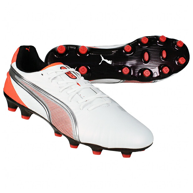 【4/11AM1時59分までポイント5倍】プーマキング アルティメット HG/AG　プーマホワイト　【PUMA|プーマ】サッカースパイク108822-01