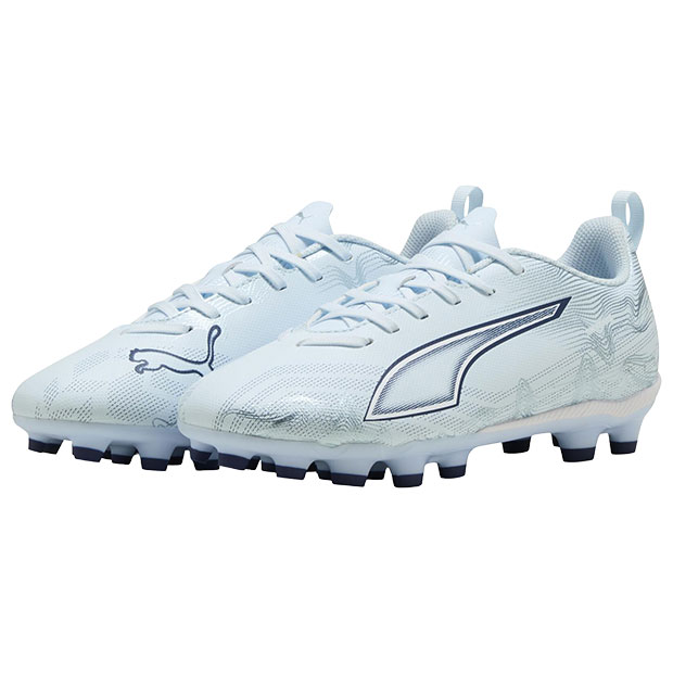 【4/11AM1時59分までポイント5倍】ジュニア ウルトラ 6 プレイ HG/AG + MID JR　アイスブルー　【PUMA|プーマ】ジュニアサッカースパイク108982-03