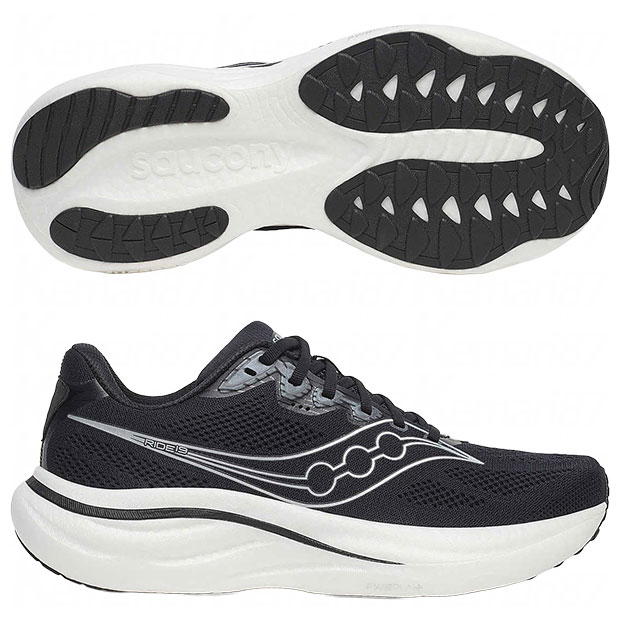 【ポイント10倍】RIDE 19 ライド 19 ブラック×シルバー 【Saucony|サッカニー】ランニングシューズs21055-100|Kemarifast店