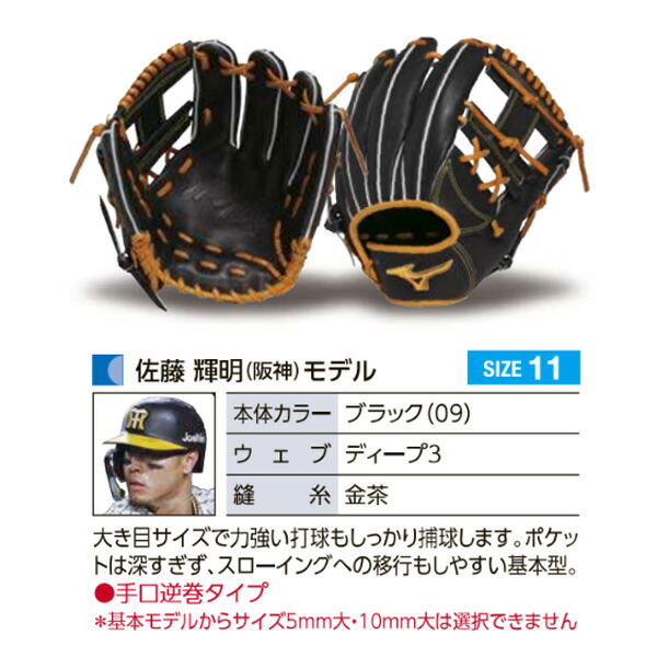 激安単価で ミズノプロ オーダーグラブ 硬式グローブ 基本モデル 佐藤