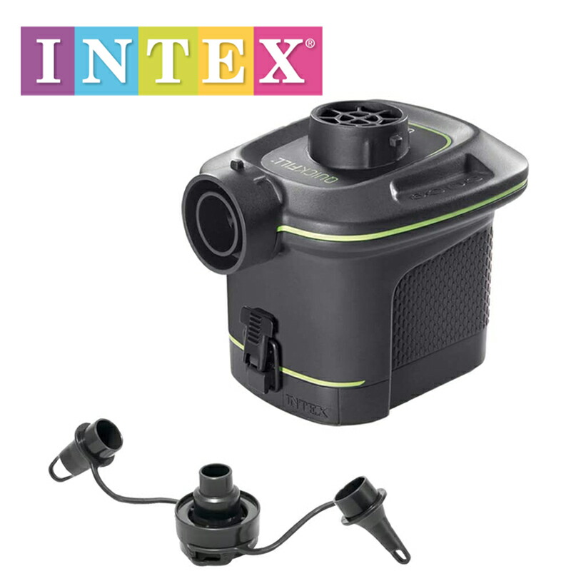 【楽天市場】66638 INTEX バッテリーポンプ 電池式 ｜ 日本正規品 インテックス intex 単2電池6本使用 電池別売り ノズル ...