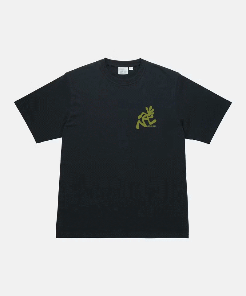 【実店舗共通在庫】GRAMICCI RUNNING MAN TEE VINTAGE BLACK グラミチ ランニングマンTシャツ ランニングマン Tシャツ メンズ ユニセックス グラミチTシャツ 半袖 男性 トップス コットン ｔシャツ ショートスリーブ アウトドア タウンユース G6SU-T107 ★7000