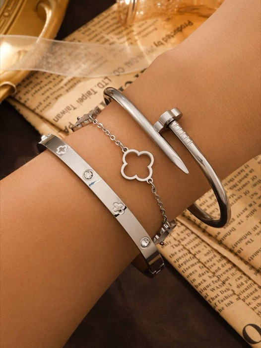 楽天市場】ブレスレット バンクル モダンアート 釘 くぎ クギ 3色展開